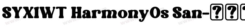 SYXlWT HarmonyOs San字体转换